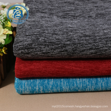 cationic polar fleece fabric 100% polyester sweater melange anti pilling polar fleece fabric for blanket jacket